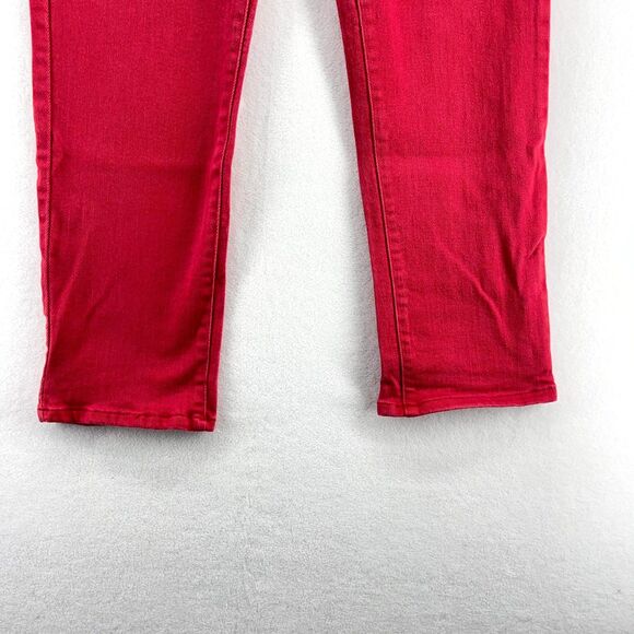 Universal Thread High Rise Straight Red Jean Pants Women Size 12 - Picture 5 of 11